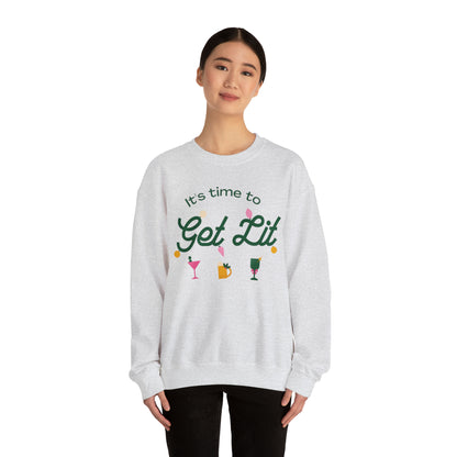 It's Time to get lit! Crewneck Sweatshirt