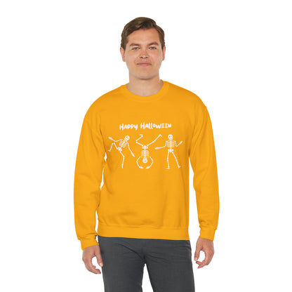 Happy Halloween Skeletons Crewneck Sweatshirt