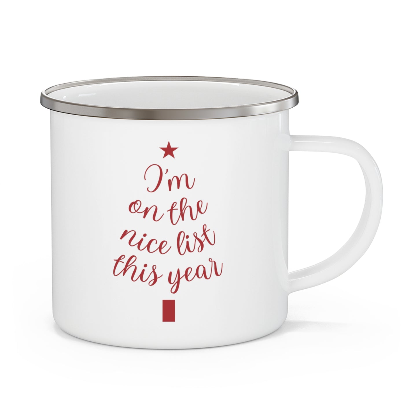 I'm on the Nice List This Year  Mug - RED