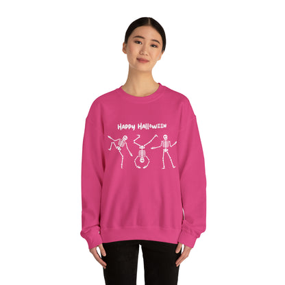 Happy Halloween Skeletons Crewneck Sweatshirt