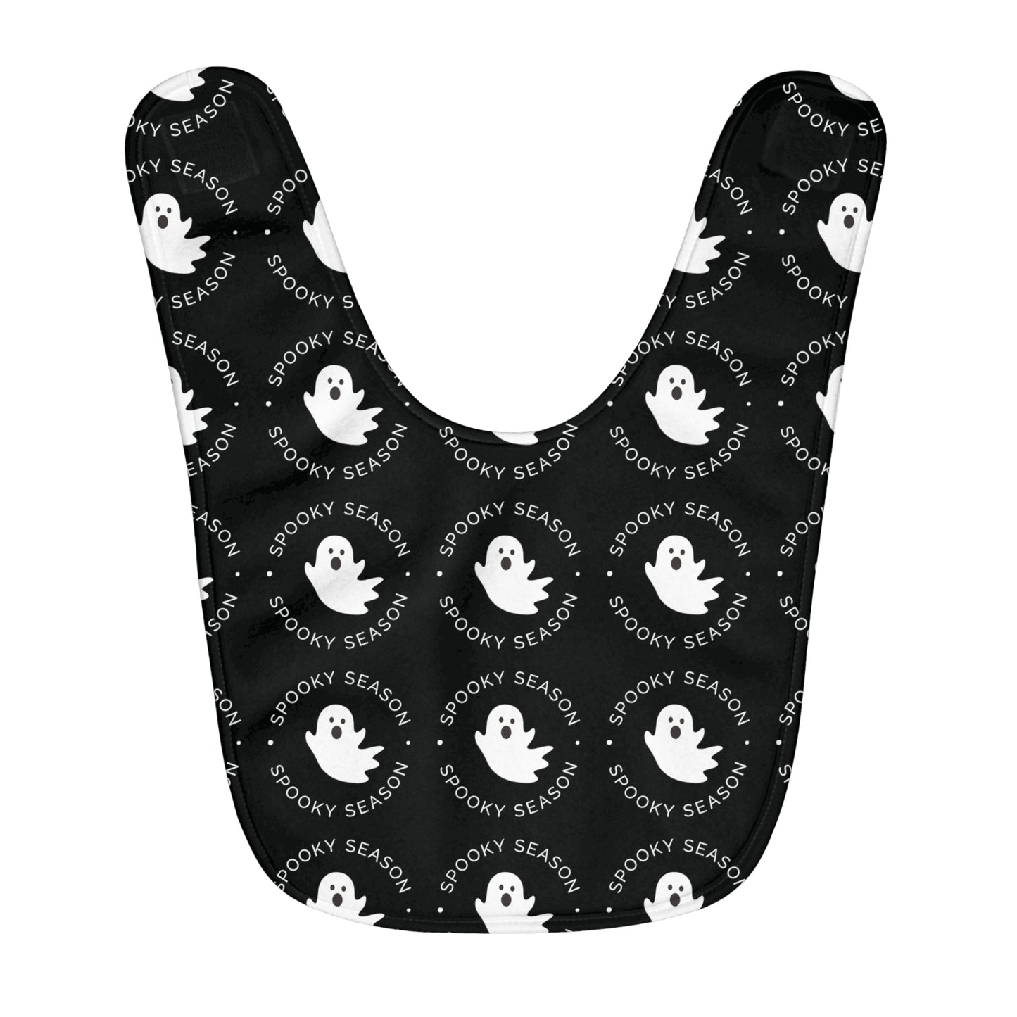 Spooky Season Ghoul Fleece Baby Bib