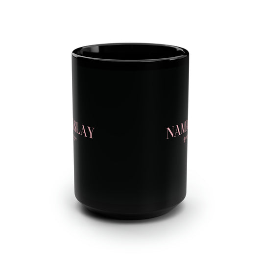 Namaslay - Pink and Black Mug