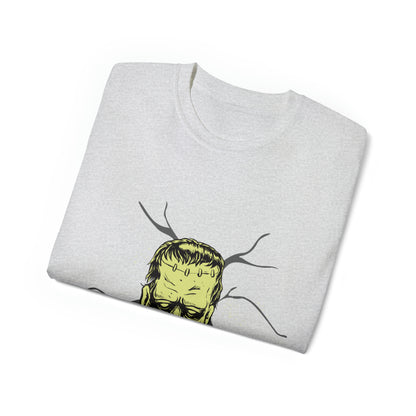 Spooky Vibes Frankenstein Cotton T-Shirt