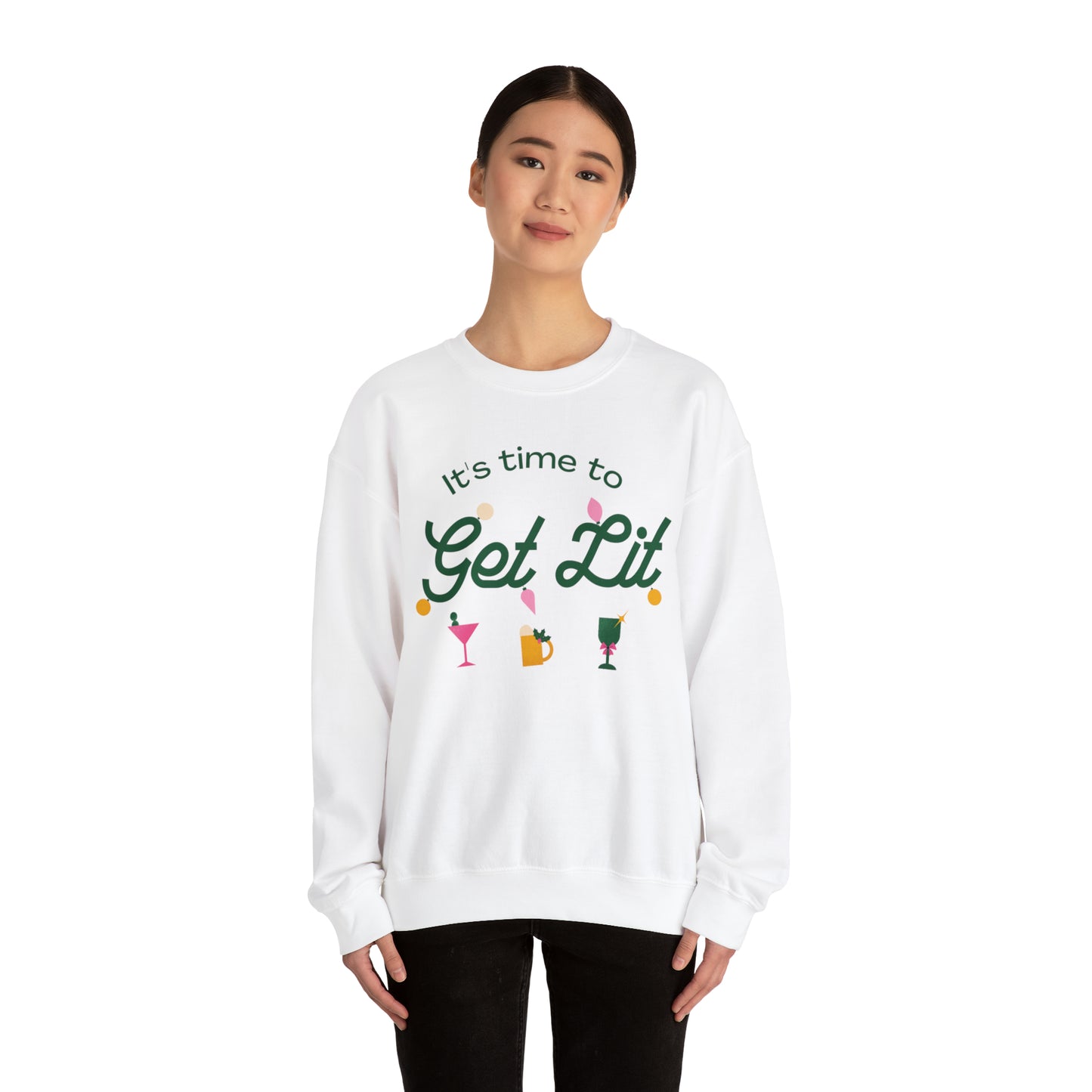 It's Time to get lit! Crewneck Sweatshirt