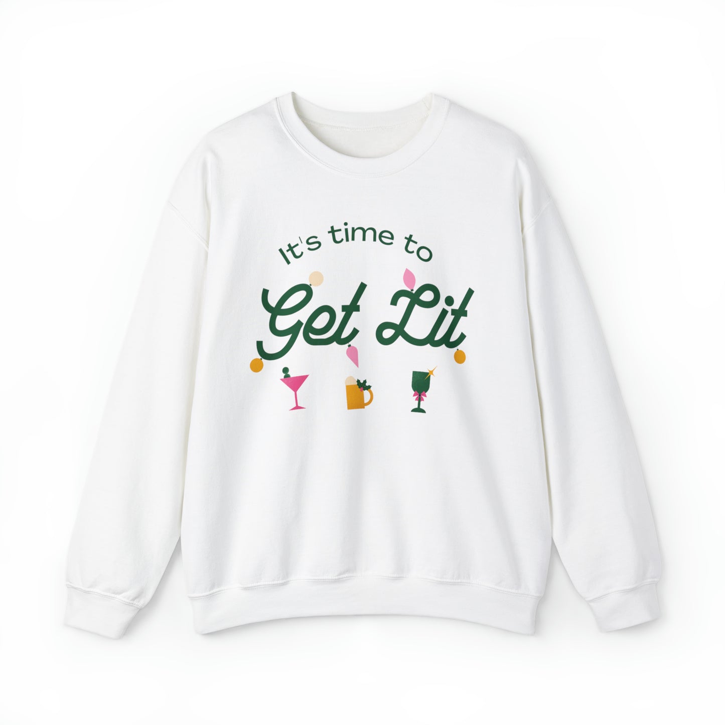 It's Time to get lit! Crewneck Sweatshirt