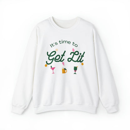 It's Time to get lit! Crewneck Sweatshirt