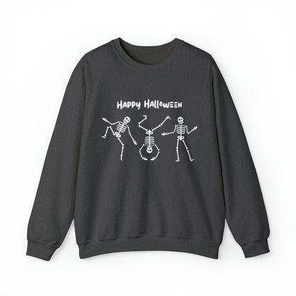 Happy Halloween Skeletons Crewneck Sweatshirt