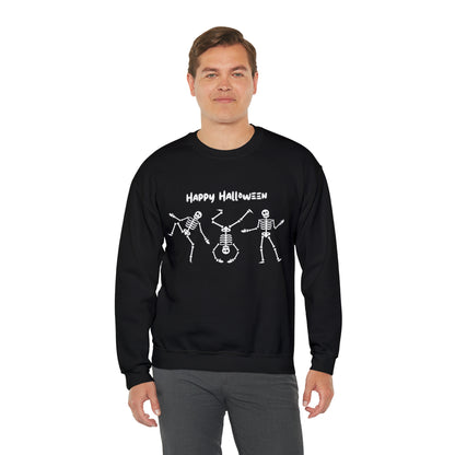 Happy Halloween Skeletons Crewneck Sweatshirt