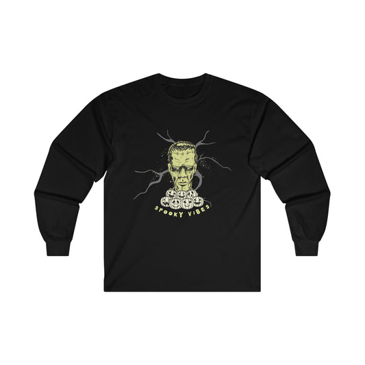 Spooky Vibes Frankenstein Long Sleeve Tee