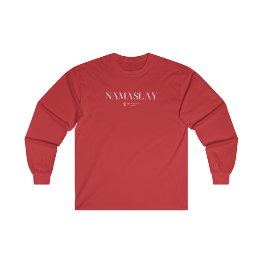 Namaslay - White - Life Mastery with Robin - Long Sleeve Tee