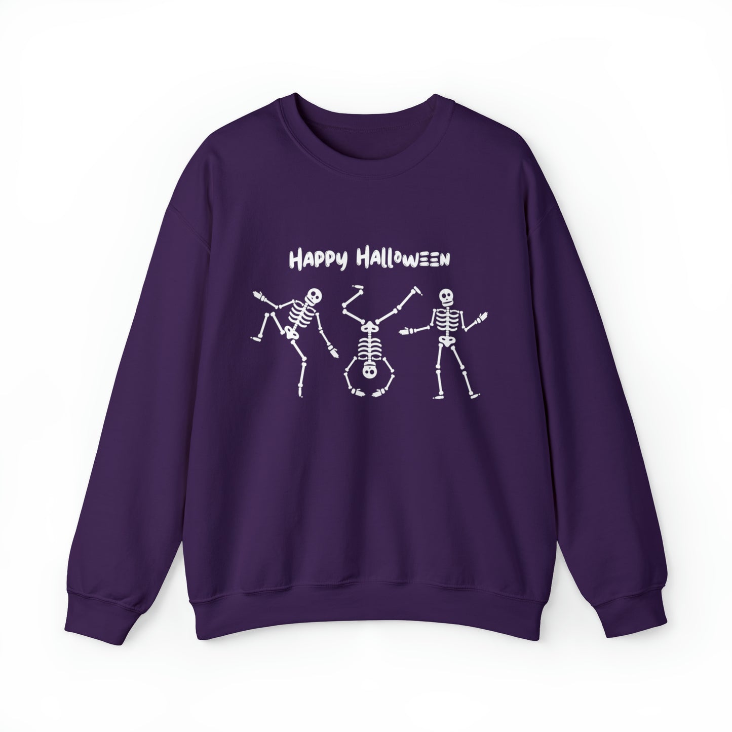 Happy Halloween Skeletons Crewneck Sweatshirt