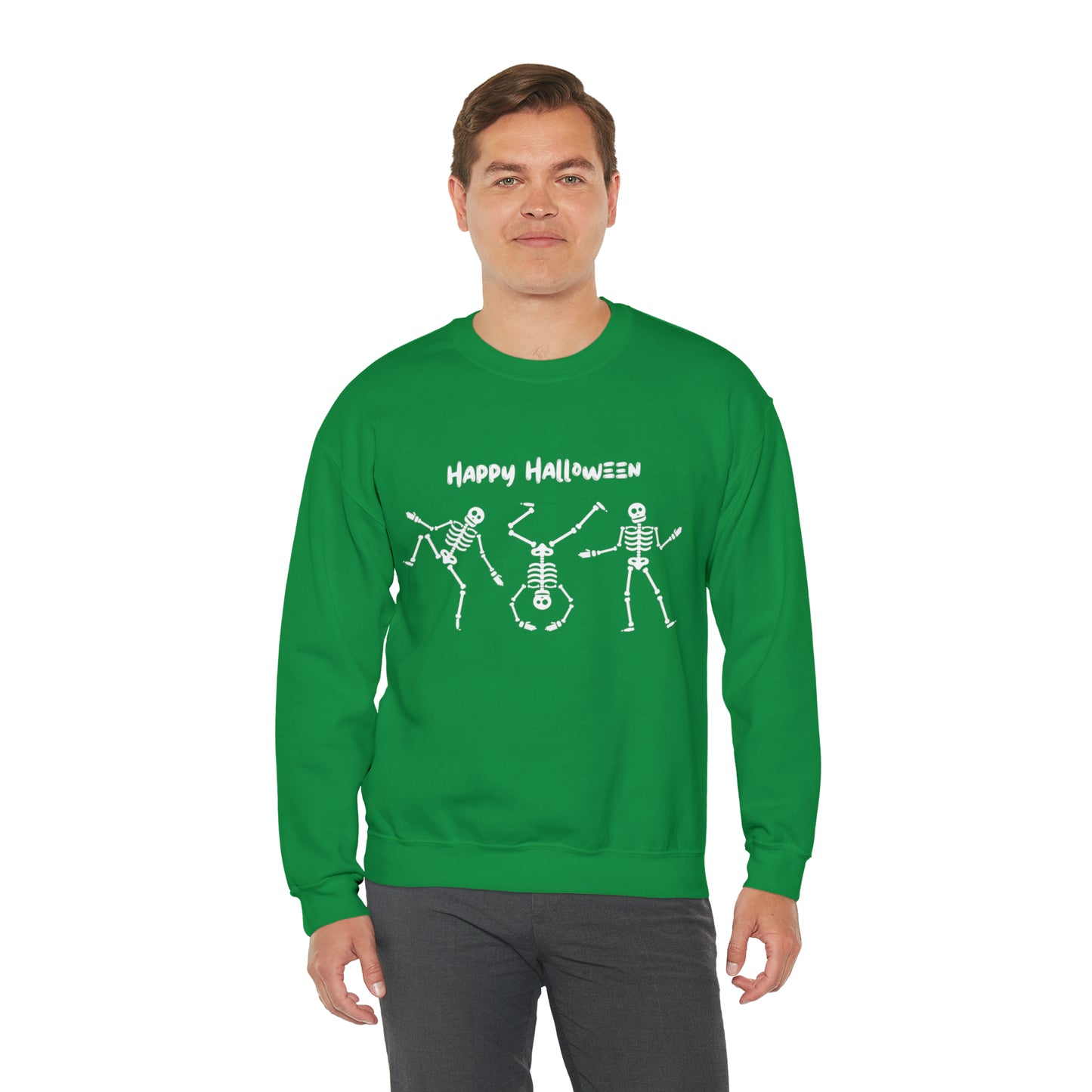 Happy Halloween Skeletons Crewneck Sweatshirt