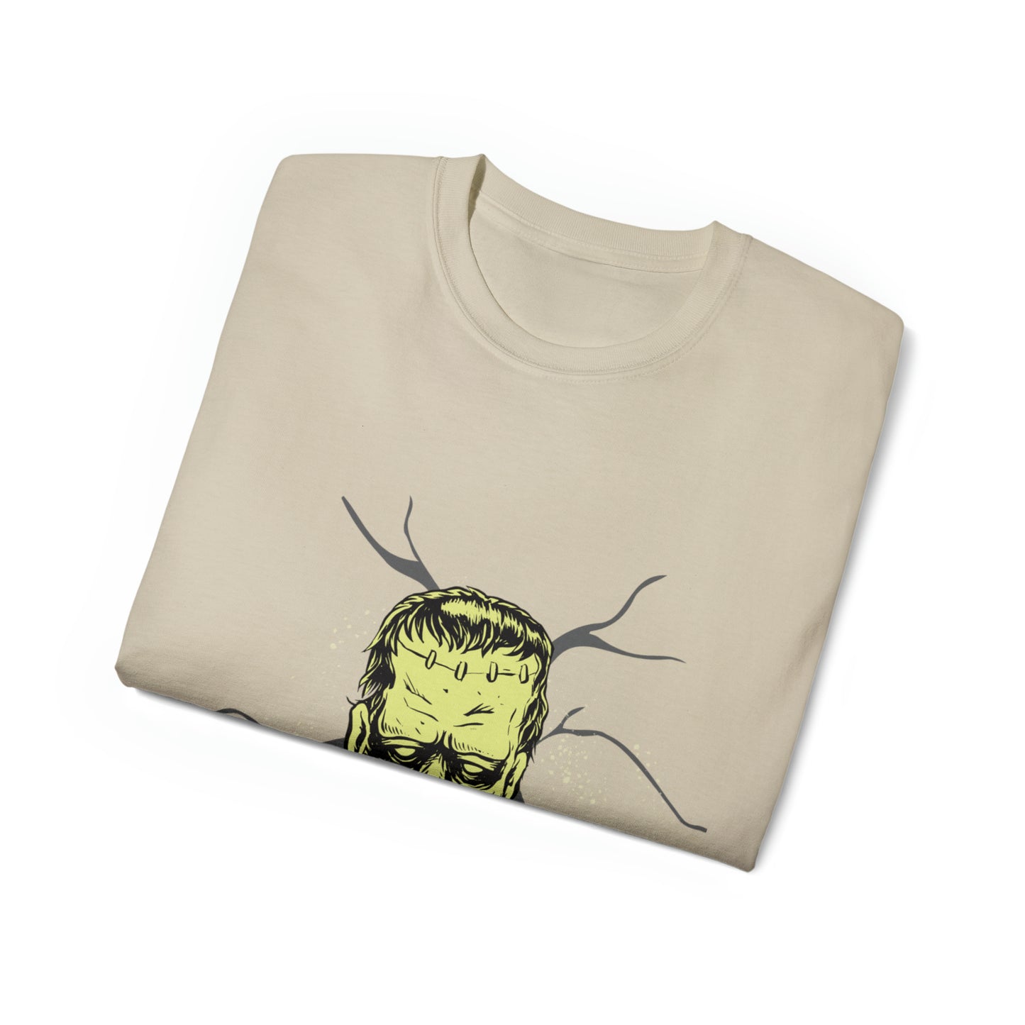 Spooky Vibes Frankenstein Cotton T-Shirt