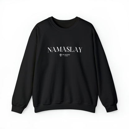 Namaslay - White - Life Mastery with Robin - Crewneck Sweatshirt