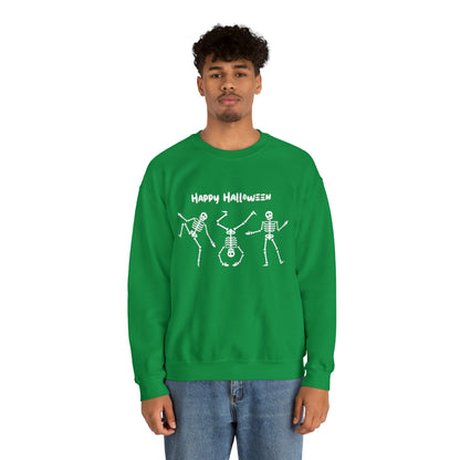 Happy Halloween Skeletons Crewneck Sweatshirt