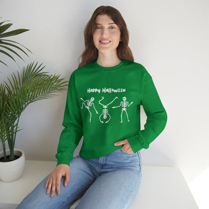 Happy Halloween Skeletons Crewneck Sweatshirt