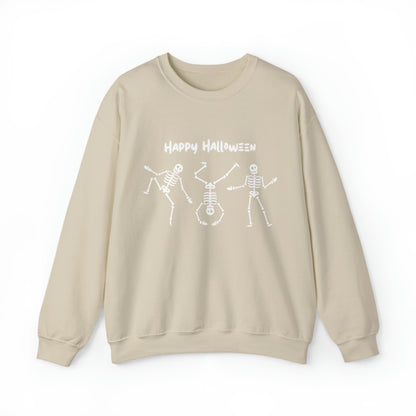 Happy Halloween Skeletons Crewneck Sweatshirt