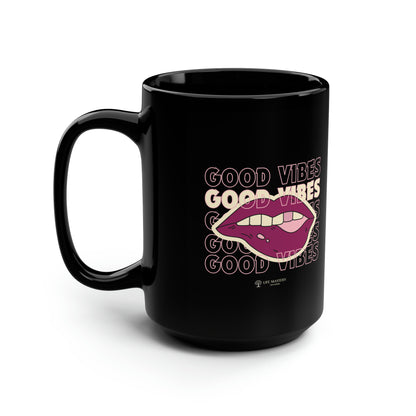 Good Vibes, Life Mastery with Robin Black Mug, 15oz