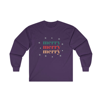 Merry, Merry, Merry Long Sleeve Tee