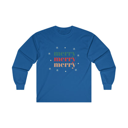 Merry, Merry, Merry Long Sleeve Tee