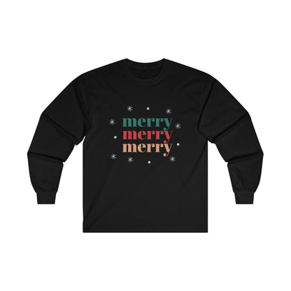 Merry, Merry, Merry Long Sleeve Tee