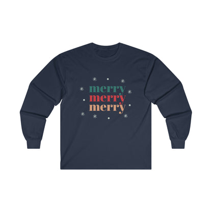 Merry, Merry, Merry Long Sleeve Tee