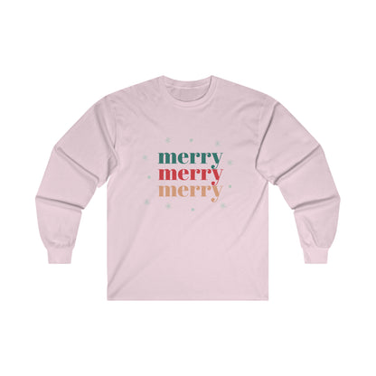 Merry, Merry, Merry Long Sleeve Tee