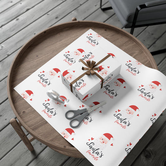 Santa's Favorite Gift Wrap Paper