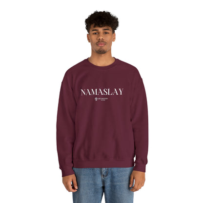 Namaslay - White - Life Mastery with Robin - Crewneck Sweatshirt