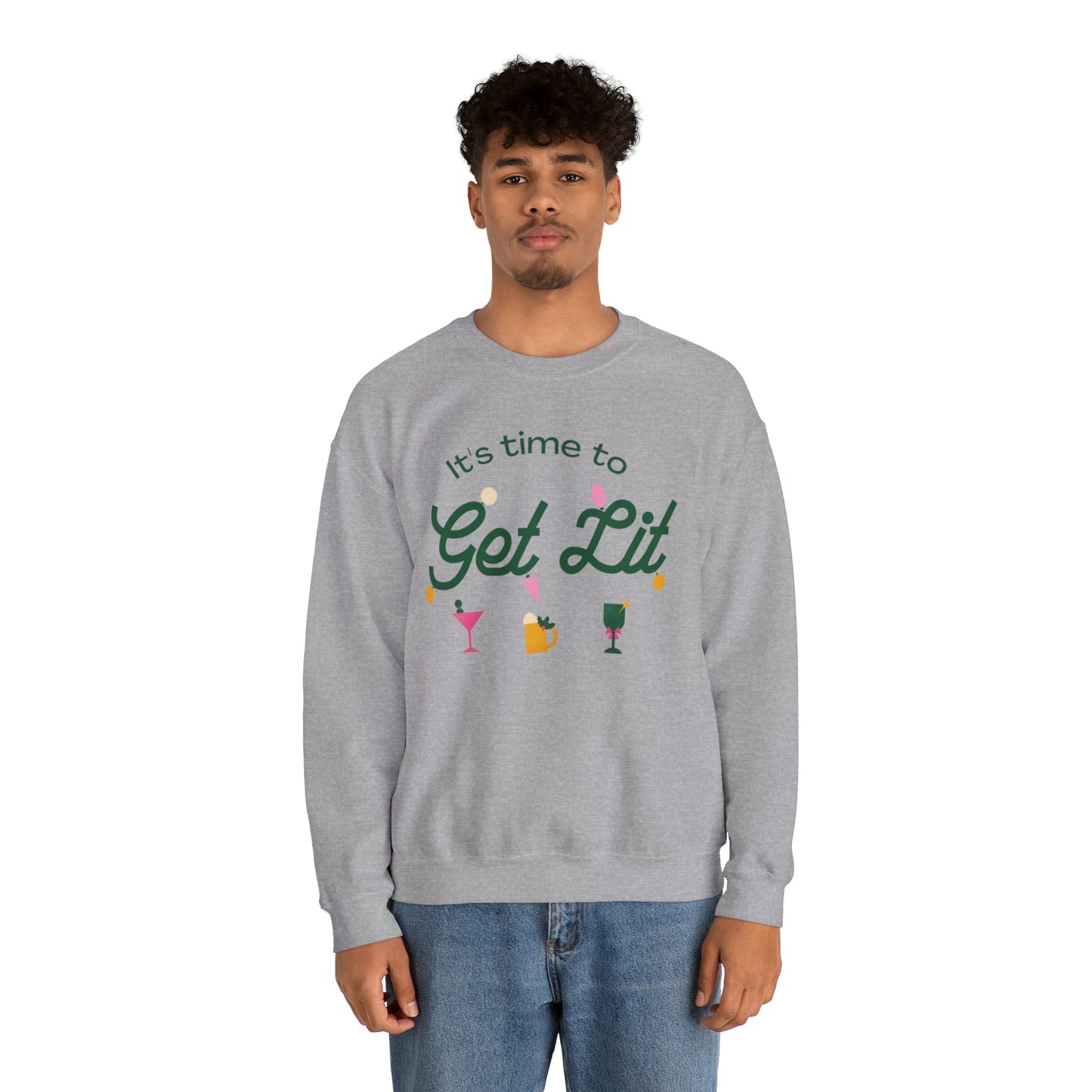 It's Time to get lit! Crewneck Sweatshirt