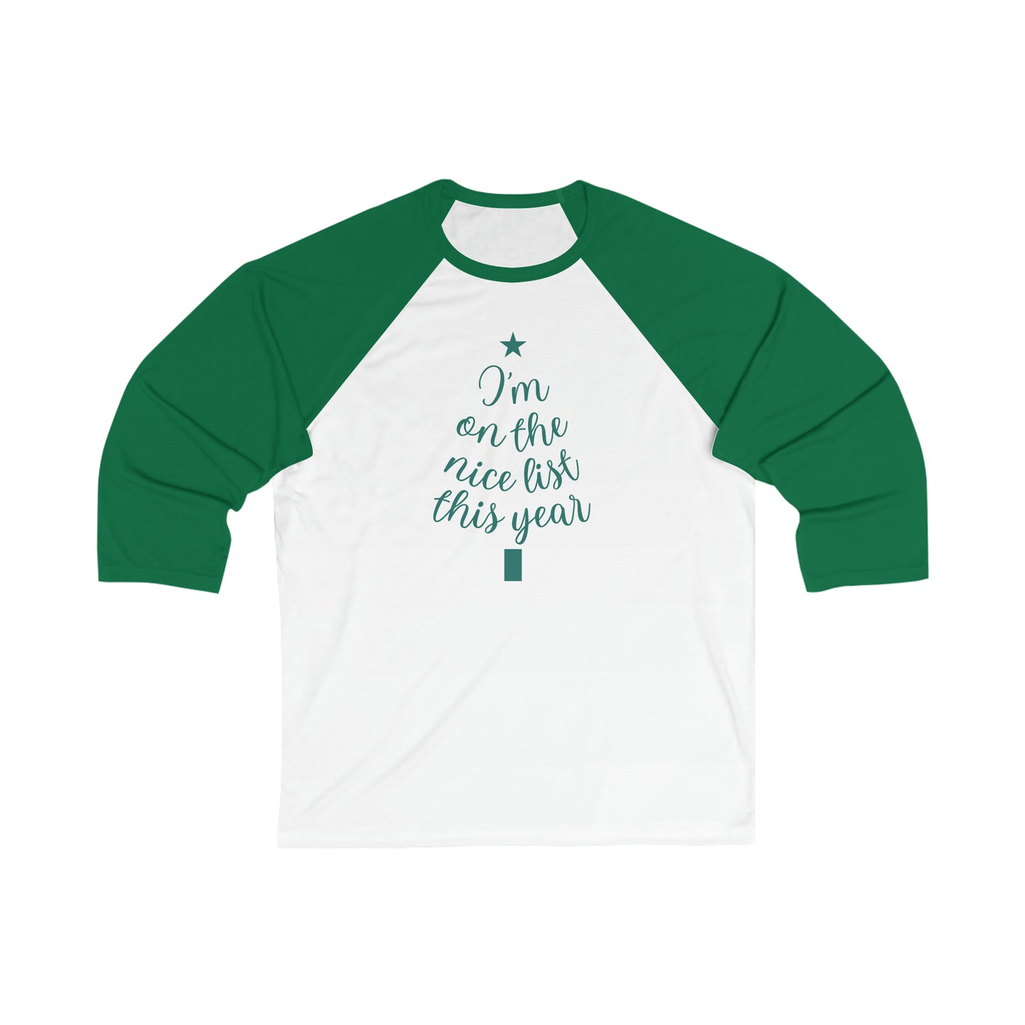 I'm on the Nice List This Year Baseball Tee