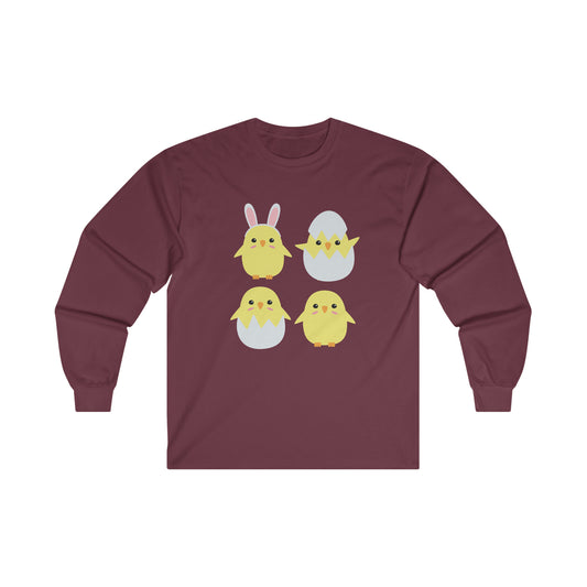 Cute Chicks Long Sleeve Tee