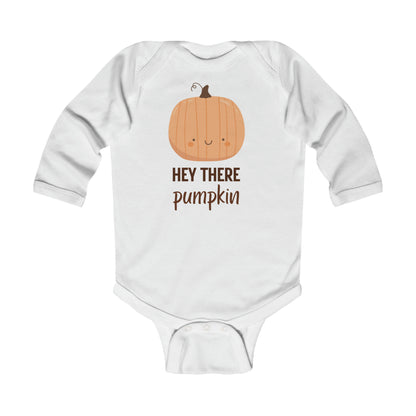 Hey There Pumpkin! Infant Long Sleeve Onesie