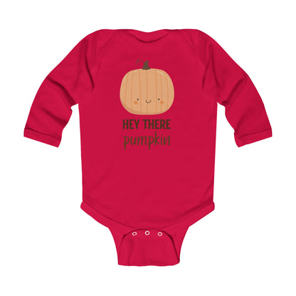 Hey There Pumpkin! Infant Long Sleeve Onesie