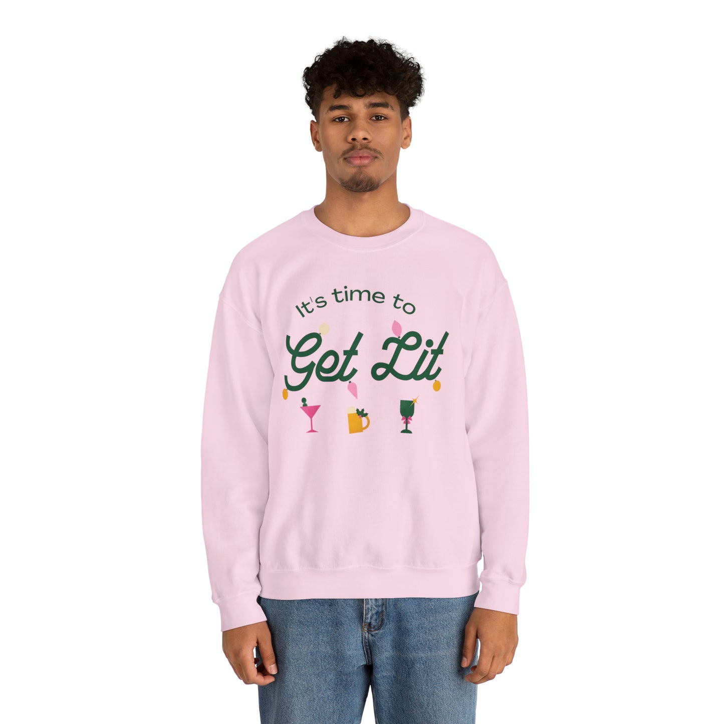 It's Time to get lit! Crewneck Sweatshirt