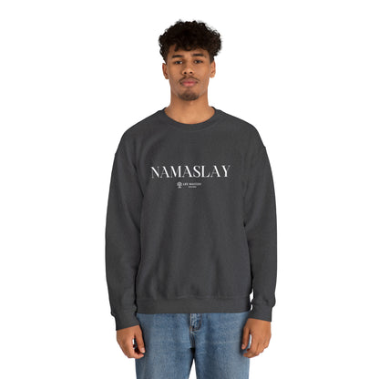 Namaslay - White - Life Mastery with Robin - Crewneck Sweatshirt