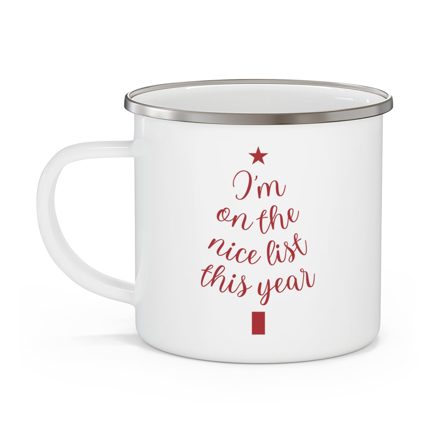 I'm on the Nice List This Year  Mug - RED