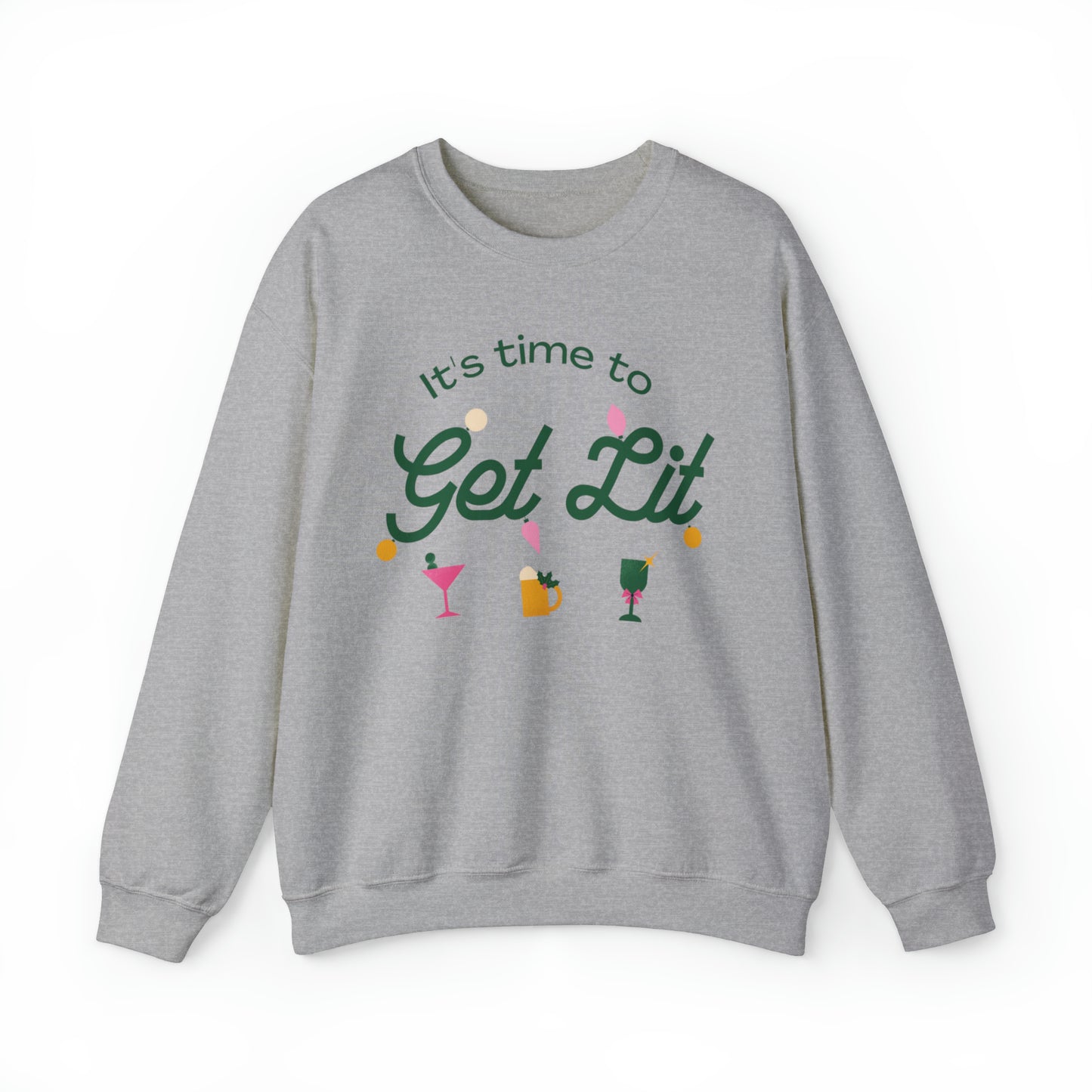 It's Time to get lit! Crewneck Sweatshirt