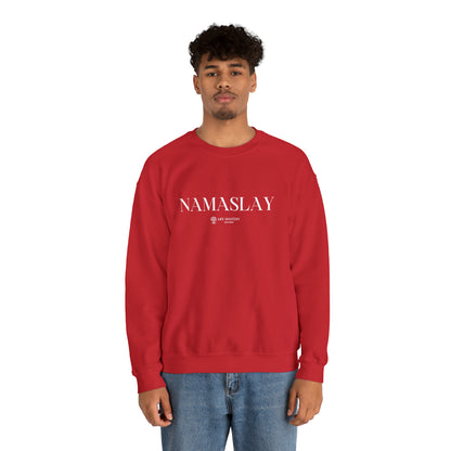 Namaslay - White - Life Mastery with Robin - Crewneck Sweatshirt