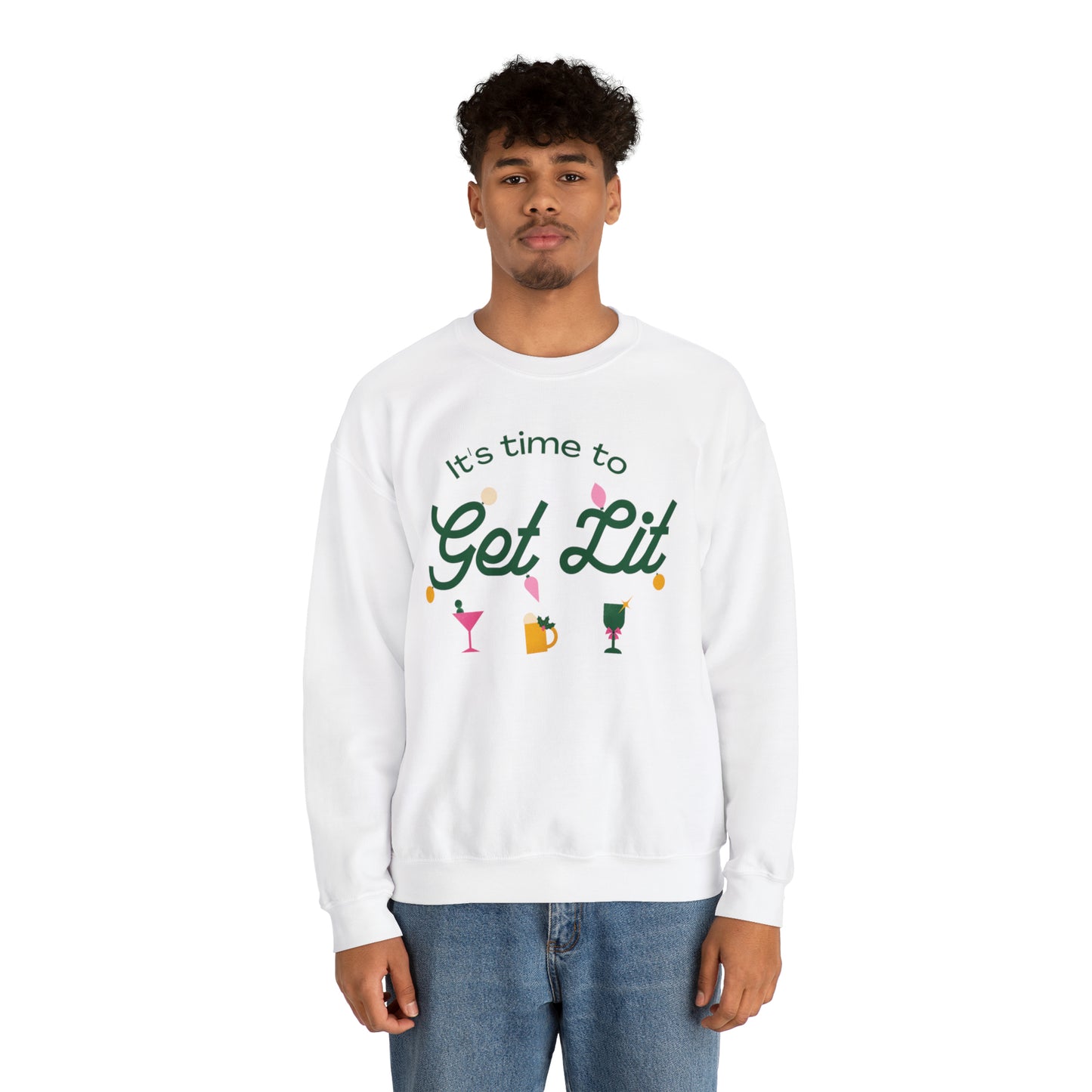 It's Time to get lit! Crewneck Sweatshirt