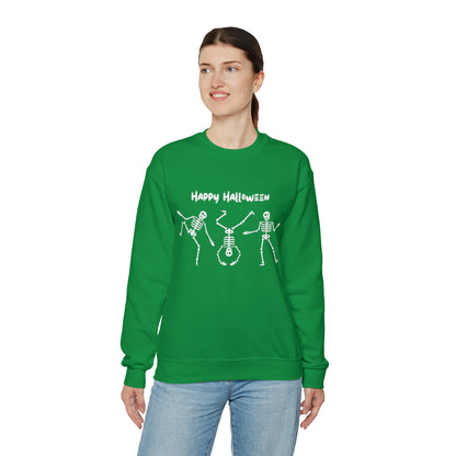 Happy Halloween Skeletons Crewneck Sweatshirt