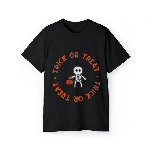 Skelly Trick or Treat Cotton T-Shirt