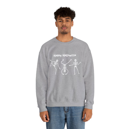 Happy Halloween Skeletons Crewneck Sweatshirt