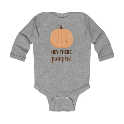 Hey There Pumpkin! Infant Long Sleeve Onesie