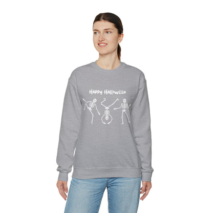 Happy Halloween Skeletons Crewneck Sweatshirt