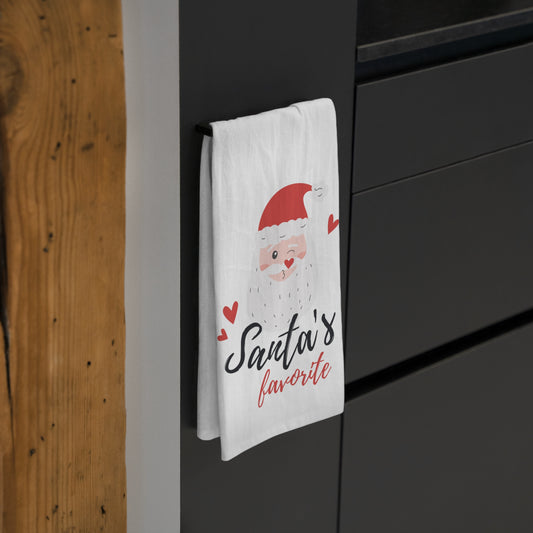 Santa's Favorite Tea Towel