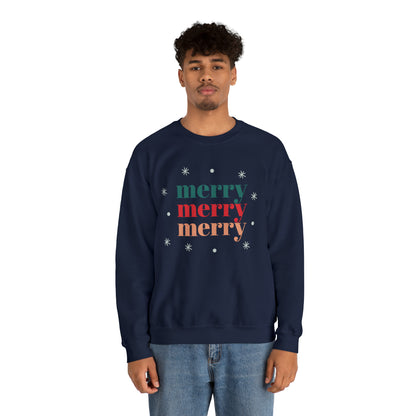 Merry, Merry, Merry Crewneck Sweatshirt