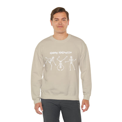 Happy Halloween Skeletons Crewneck Sweatshirt