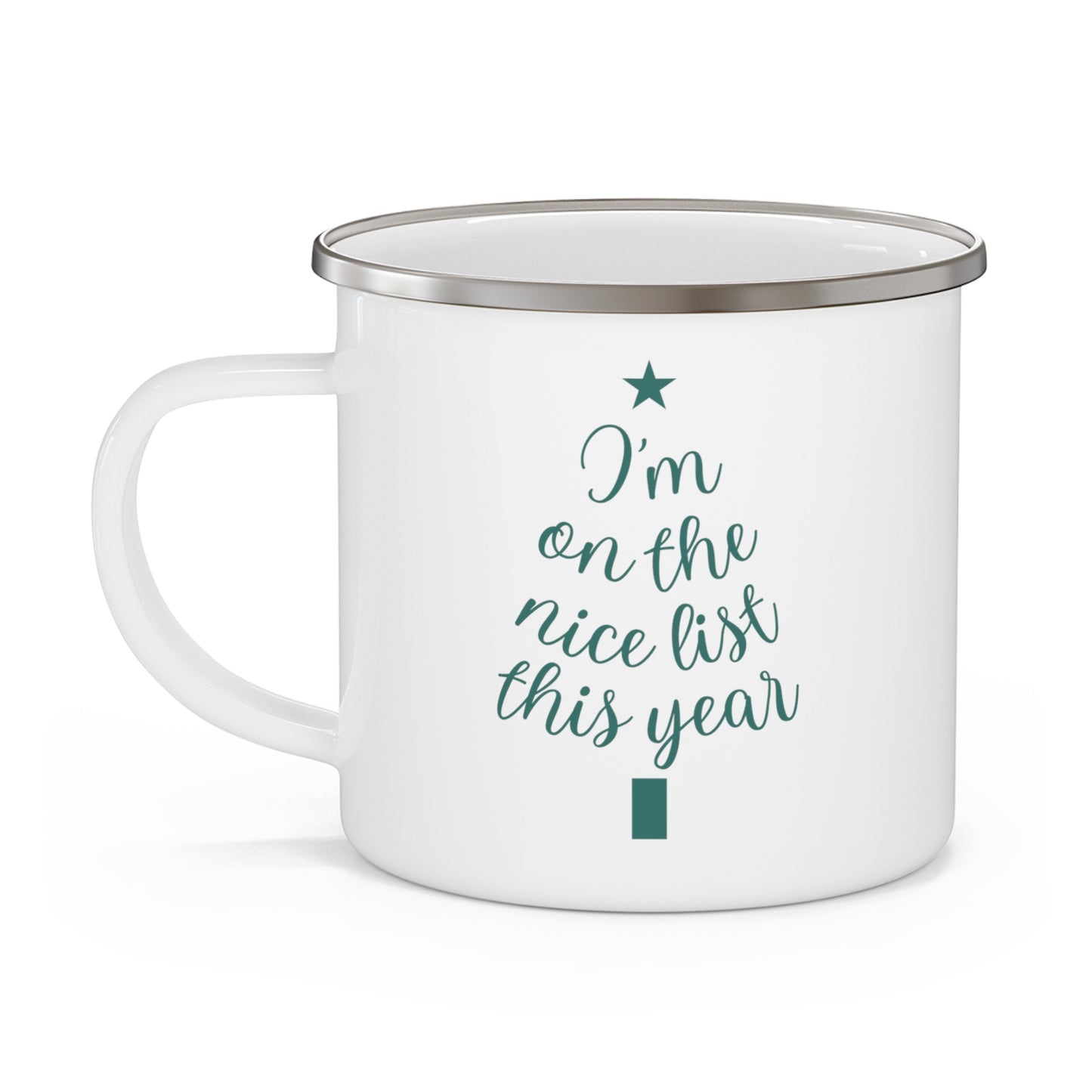 I'm on the Nice List This Year  Mug - GREEN