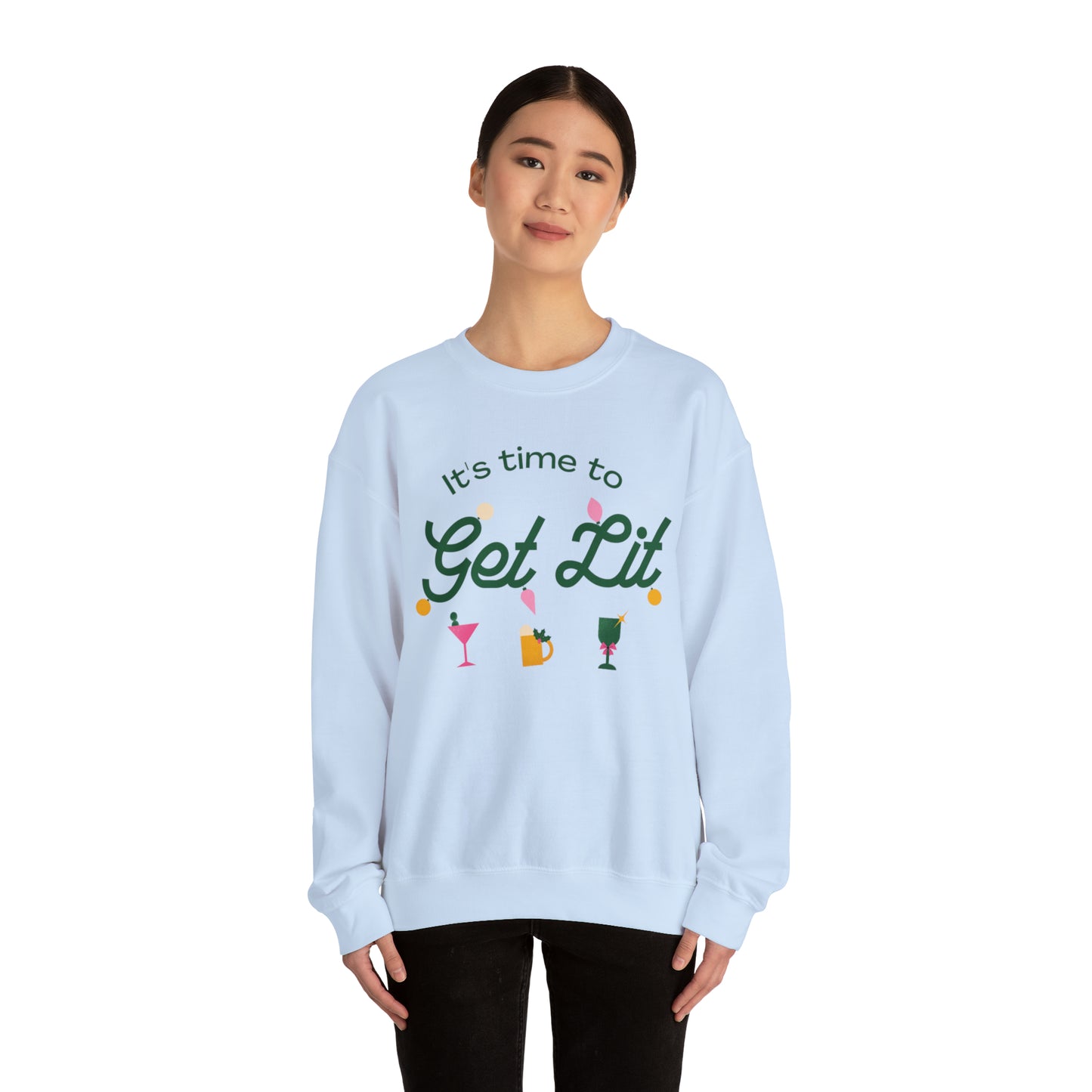 It's Time to get lit! Crewneck Sweatshirt